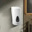 Kituo cha Sabuni cha Mwongozo - Plastiki Nyeupe - 2