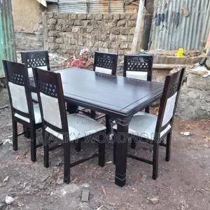 Brand New Solid Hardwood Dining Table Set (6 Chairs)