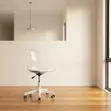 Ergonomic Swivel Dining Chairs (Set of 4) - White - 4