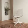Ergonomic Swivel Dining Chairs (Set of 4) - White - 5