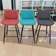 Modern Fabric High Bar Stools - Set of 2 - 1