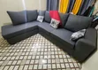 7-Seater L-Shaped Sofa - Gray Fabric - 2