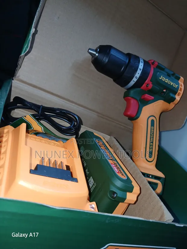 Jadever 20V Compact Brushless Cordless Impact Drill Set - 1