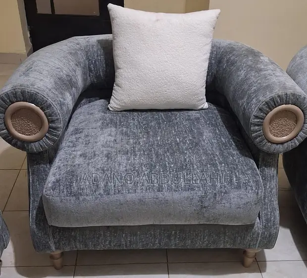 Single Fabric Sofa - Gray - 1