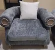 Single Fabric Sofa - Gray - 1