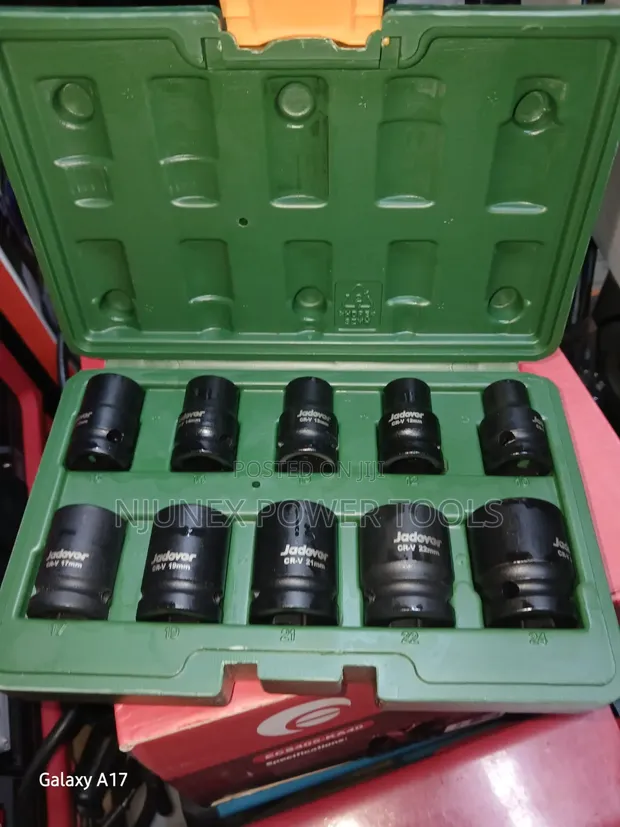 Jadever 10-Piece 1/2" Drive Deep Impact Socket Set - 1
