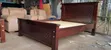 Brand New Solid Mahogany 5x6 Bed Frame with Diamond Panels - 2