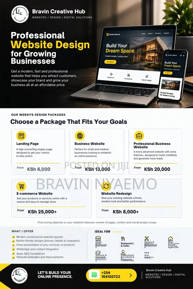 Web Design Packages by Bravin Creative Hub - 1