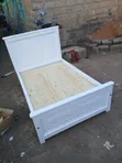 Brand New 4x6 White Panel Bed - 1