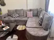 7-Seater L-Shape Grey Suede Sofa - 4
