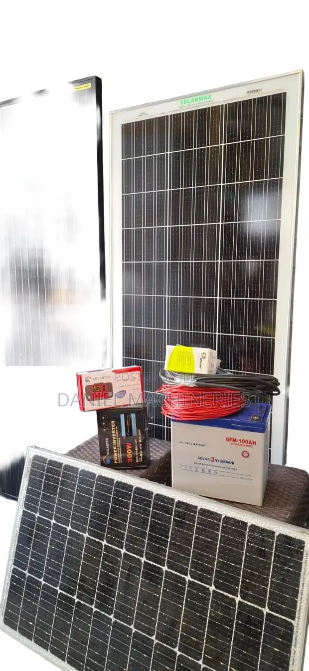 Complete 200W Solar System Package with 100Ah Battery - 1