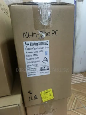 HP Elite 800 G2 All-in-One PC, Core i7 6th Gen, 8GB RAM, 256GB SSD, 23" Screen