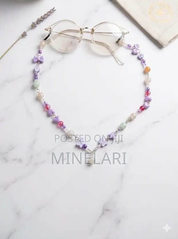 Beaded Fairycore Glasses Chain Charm - 1