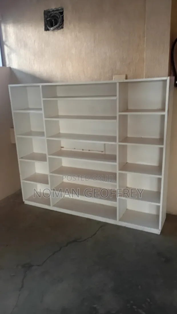 Used Shoe Rack - White Cream, 50 Pair Capacity - 1