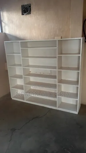 Used Shoe Rack - White Cream, 50 Pair Capacity