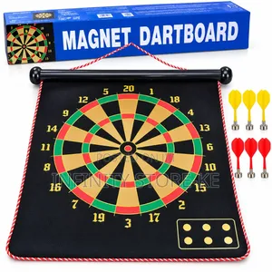 Foldable Magnetic Dartboard Set with Darts