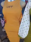 Ladies Orange Dress - Brand New - 1