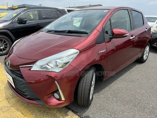 Toyota Vitz 2019 Red Hybrid - 1