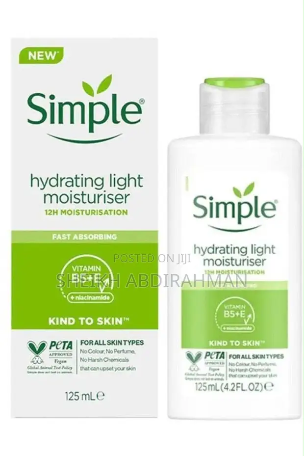 Simplee Kind to Skin Hydrating Light Moisturiser 125ml - 1