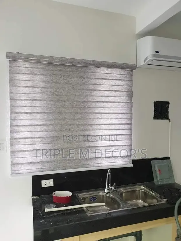 Horizontal Window Blinds - Roller Blind Finish - 1