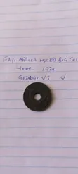 East Africa 1934 & 1942 5 Cents Big Hole Coins - Rare Antique - 1