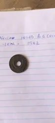 East Africa 1934 & 1942 5 Cents Big Hole Coins - Rare Antique - 4