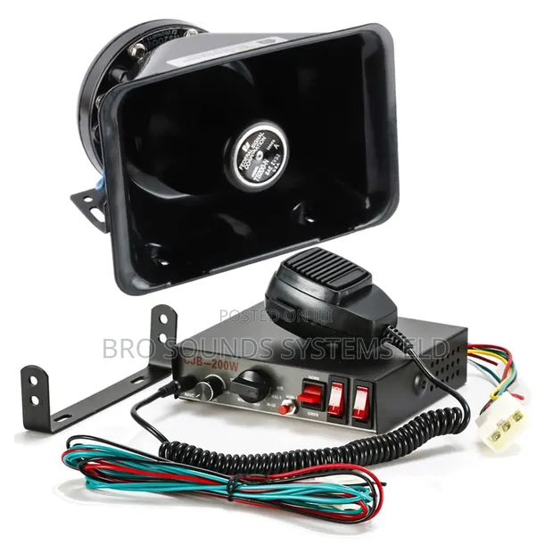 12V 200W Siren & PA Amplifier System - 1