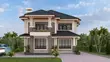 Flat Hidden Roof House Plans & Designs - 1