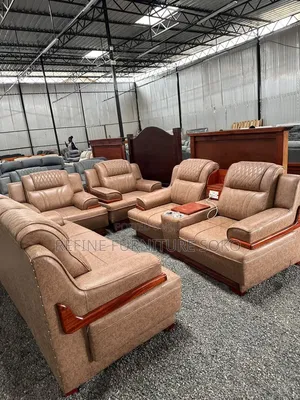 Executive Sofa Set - Brown Velvet