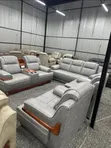 Executive Sofa Set - Brown Velvet - 2