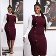 Fashionable Dress with Separate Shirt - 3