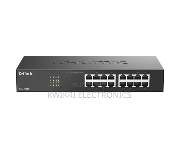 D-Link DGS-1016C 16-Port Gigabit Unmanaged Switch - 1
