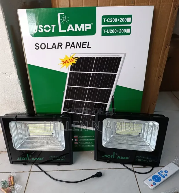 Jsot 2-in-1 200W+200W Twin Solar Floodlight - 1