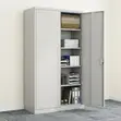 Document Cabinet with Adjustable Shelves - White Steel - 2