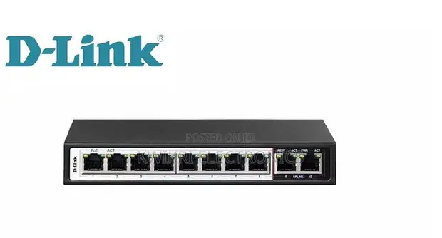 D-Link DGS-F1100-10PS-E PoE Smart Managed Gigabit Switch - 1