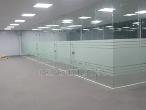 Frosted Glass Partitions for Offices