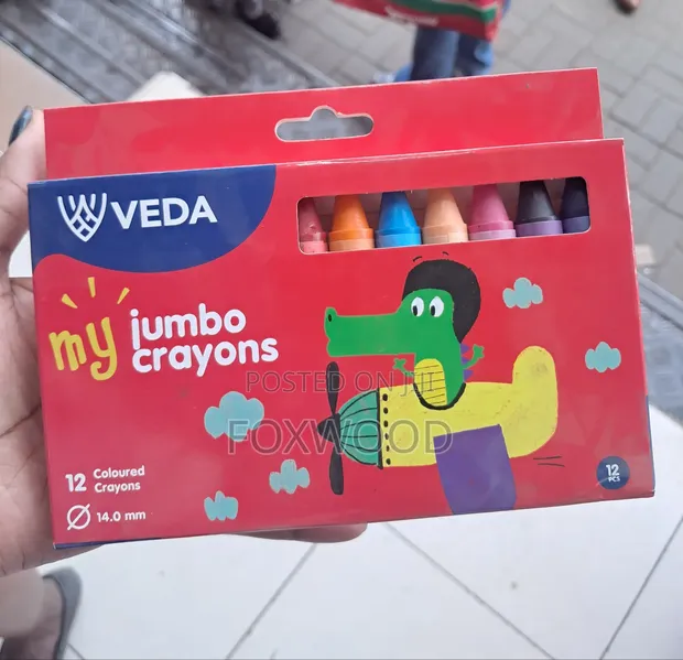 12 Pieces Jumbo Crayons - 1