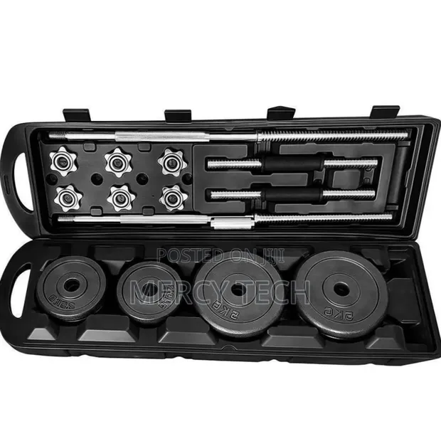 York 50kg Dumbbells Set - 1