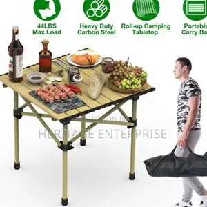 Foldable Metallic Camping Table