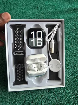 W26 Pro Max Smart Watch with Earbuds & Straps