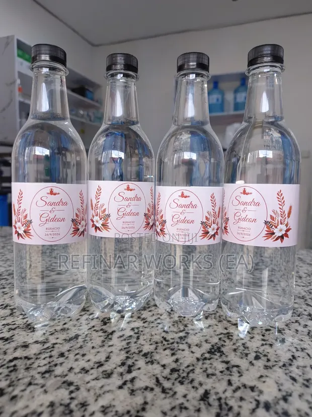 Wedding Branded Water Bottles - Customized - 1