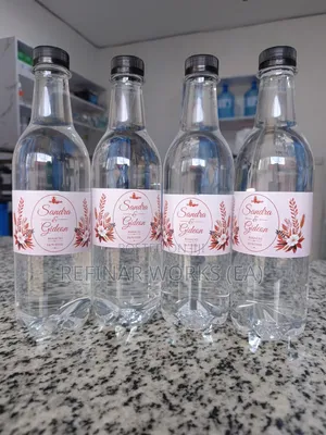 Chupa za Maji za Harusi Zenye Nembo - Zilizobinafsishwa
