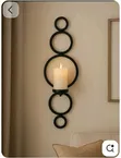 Wrought Iron Candle Holder - 1
