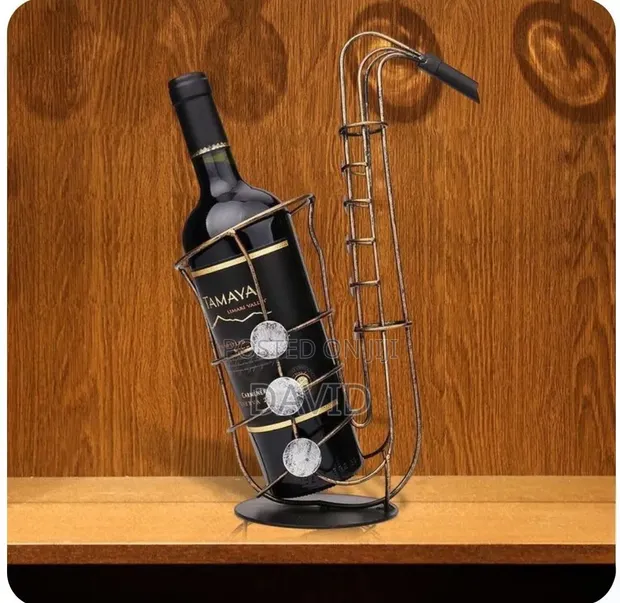 Wrought Iron Wine Rack - 1