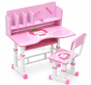 Kids Homework Study Desk - Pink