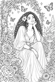 Women's Coloring Book with Journaling Space - 2