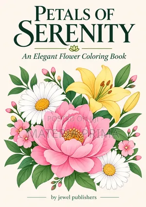 Adult Coloring Book: Flowers