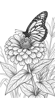 Adult Coloring Book: Flowers - 2