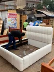 Ideal 5x6 White Bubble Bed Frame - 2