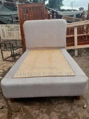 4x6 Light Grey Single Bed Frame